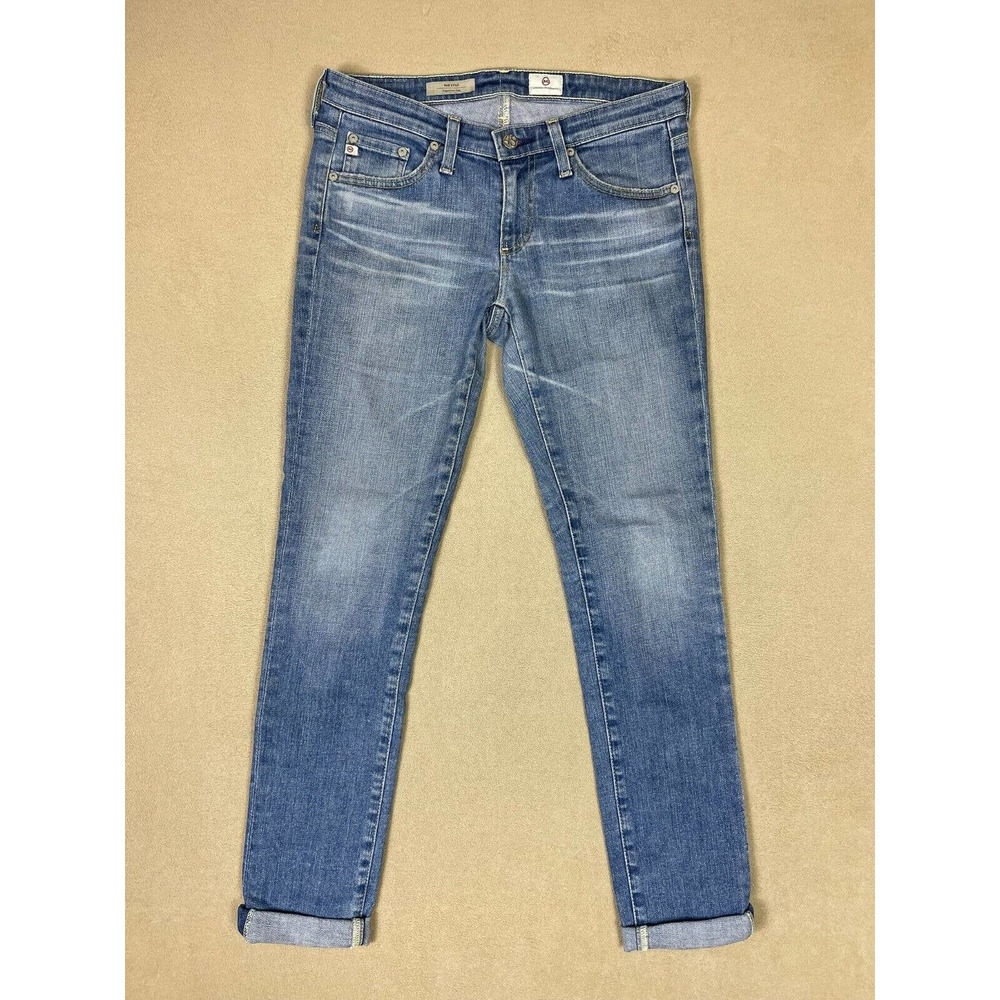 Adriano Goldschmied Jeans Adult 26 Blue Cigarette Leg Mid Rise Womens Pockets